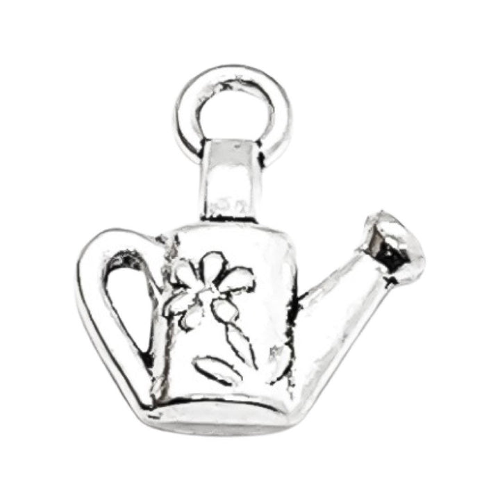 1 Arrosoir décoré de fleurs, breloques de jardinage, breloques florales, breloque paysagère, breloque d'arrière-cour, breloques printanières, breloques d'été