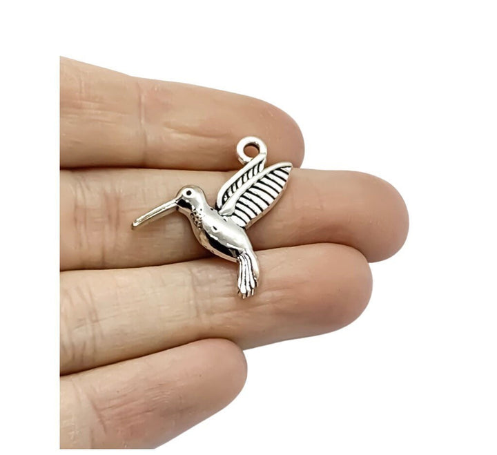 1 breloque colibri miniature, breloques de jardinage, cadeau pour jardinier, breloques pour jardin, breloque oiseau, breloque animal, breloques pour jardin