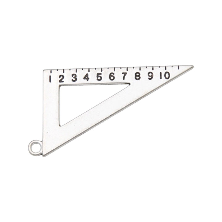 1 Breloque Grande Règle Triangle, Breloques Individuelles, Breloques Scolaires, Breloque Professeur, Breloque Lycée, Breloque Mathématiques, Breloque Géométrie, Mathématiques