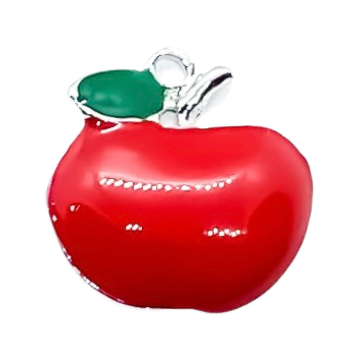 Breloque Pomme Rouge (1 pièce), Breloques individuelles, Breloques Fruits, Breloque Gourmand(e), Breloques École, Breloque Enseignant(e), Breloque Petite Pomme, Breloques Blanche-Neige
