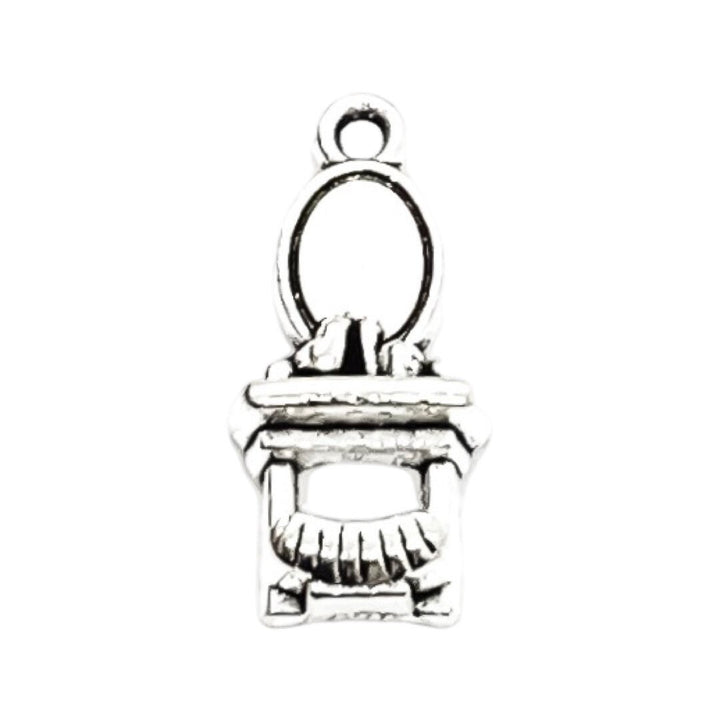 1 petit porte-clés maquillage, breloque beauté, breloque fille, breloque miroir, breloque ado, accro du shopping, cadeau pour maquilleuse