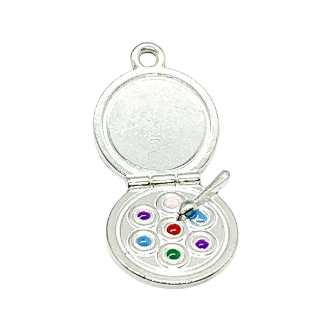 1 Breloque pour poudrier, Breloque pour palette de fards à paupières, Breloque pour esthéticienne, Breloque individuelle, Breloque maquillage, Breloque girly, Breloque pour adolescente, Beauté