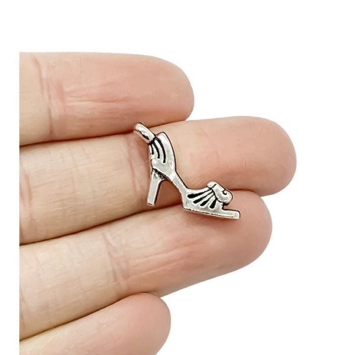 Breloque petit talon, Breloque talon haut, Breloque pour vêtements, Breloques pour filles, Breloque, Cadeau pour acheteuse, Breloque pour adolescente, Accro au shopping, Breloque pour chaussures