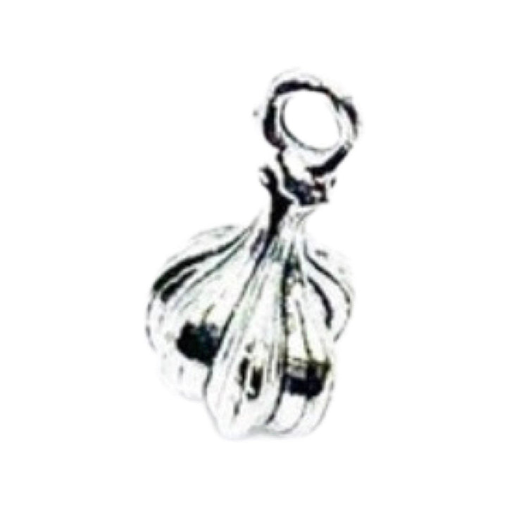 1 petit pendentif en forme de bulbe d'ail entier, pendentif ail, breloques individuelles, breloques ingrédients de cuisine, bijoux légumes, breloque oignon, bijoux à faire soi-même