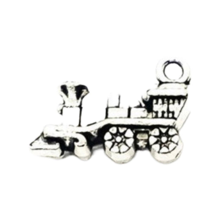 1 Breloque Petit Train Argentée, Breloques Individuelles, Breloques Bébé, Breloques Jouets, Breloques Transports, Breloque Locomotive, Bricolage, Train de Noël