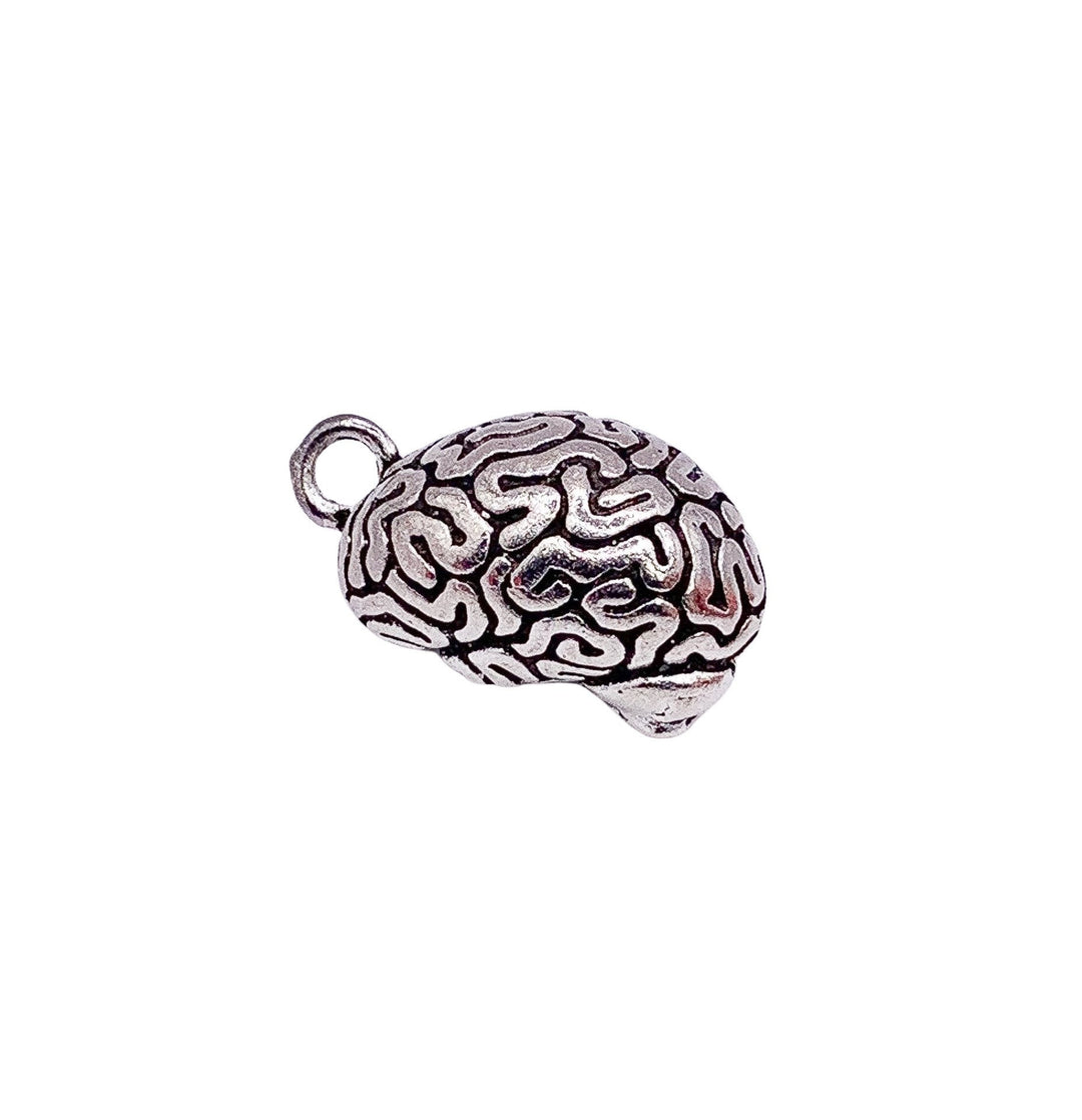 1 grande breloque cerveau, breloques individuelles, breloques anatomie, breloques biologie, breloque infirmière, breloques médecin, breloques anatomiques, apprêts pour bijoux