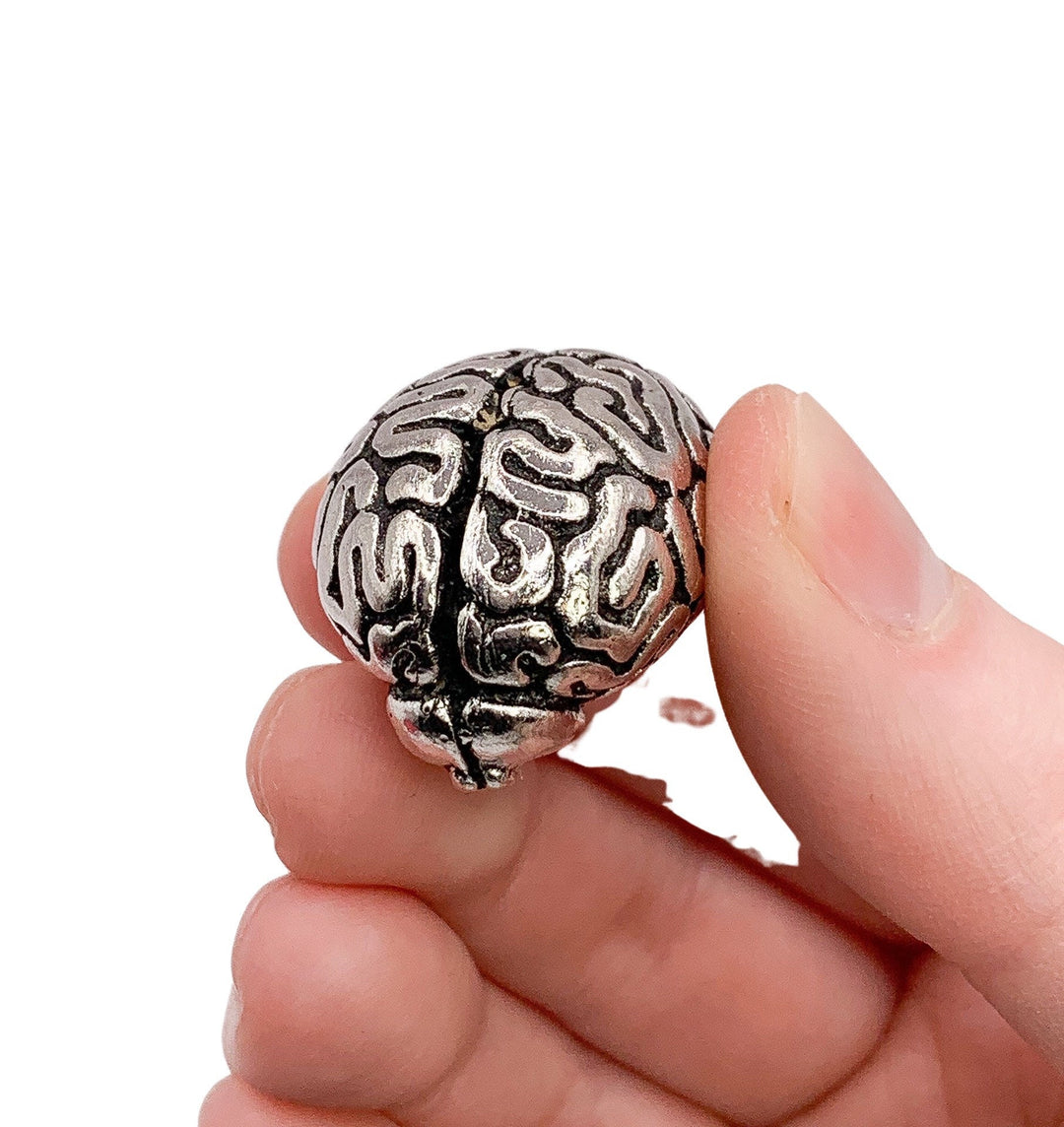 1 grande breloque cerveau, breloques individuelles, breloques anatomie, breloques biologie, breloque infirmière, breloques médecin, breloques anatomiques, apprêts pour bijoux