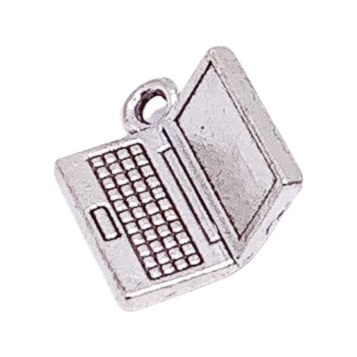 1 Mini Breloque Ordinateur Portable, Breloques Geek, Breloques Technologie, Breloques Ordinateur, Petite Breloque Ordinateur, Apprêts pour Bijoux, Bijoux à Faire Soi-même