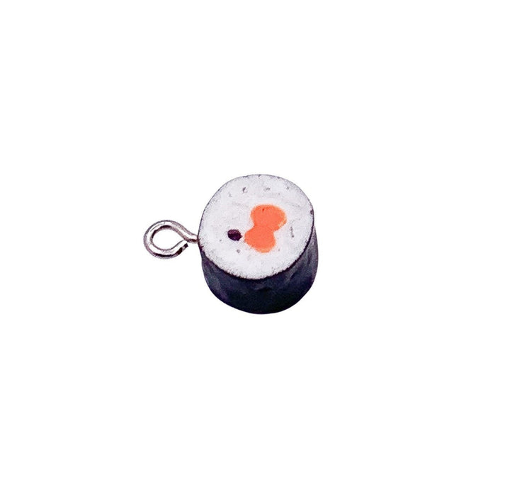 1 mini breloque sushi, pendentif sushi, breloques individuelles, breloque rouleau de sushi, breloques cuisine asiatique, breloques gourmandes, breloques cuisine orientale, bijoux à faire soi-même