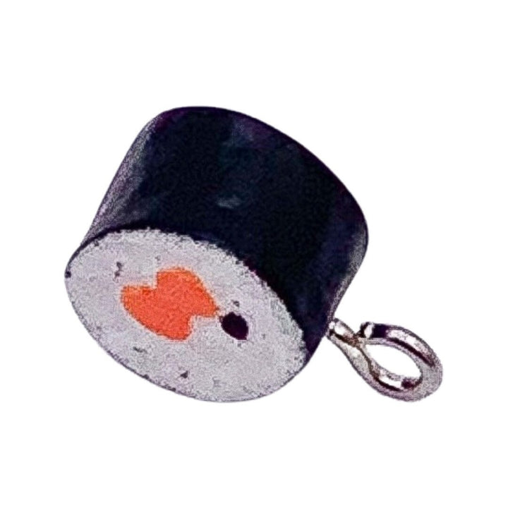 1 mini breloque sushi, pendentif sushi, breloques individuelles, breloque rouleau de sushi, breloques cuisine asiatique, breloques gourmandes, breloques cuisine orientale, bijoux à faire soi-même