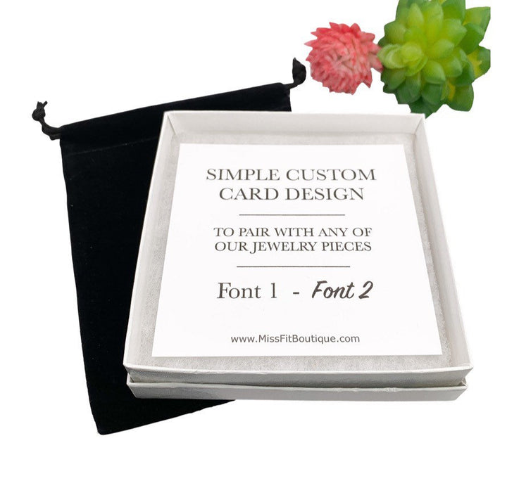 Add On Custom Message Card, Personalized