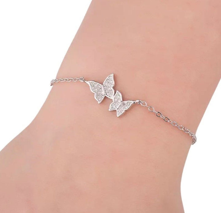 Strength Quote Gift, Butterfly Chain Bracelet, Affirmation Jewelry, Inspirational Gift, Cheer Up Gift, Women’s Bracelets, Meaningful Gift