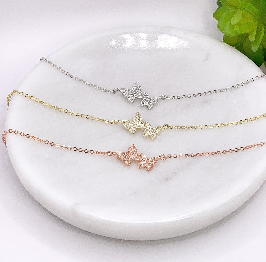 Strength Quote Gift, Butterfly Chain Bracelet, Affirmation Jewelry, Inspirational Gift, Cheer Up Gift, Women’s Bracelets, Meaningful Gift