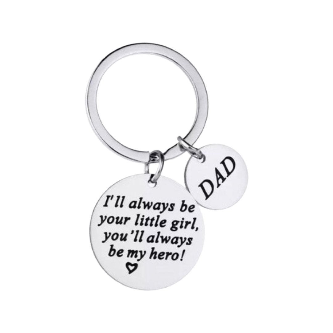 I’ll Always Be Your Little Girl Keychain, Mother of The Bride Gift from Daughter, Mom Keychain, Dad Keychain, Gift for Mother, Moving Away
