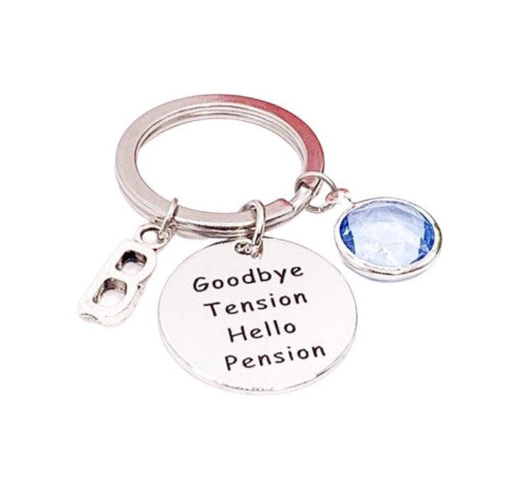 Porte-clés de retraite, cadeau pour un ami retraité, cadeau pour une fête de départ à la retraite, cadeau de retraite humoristique, cadeau unisexe, cadeau pour un collègue, porte-clés personnalisé