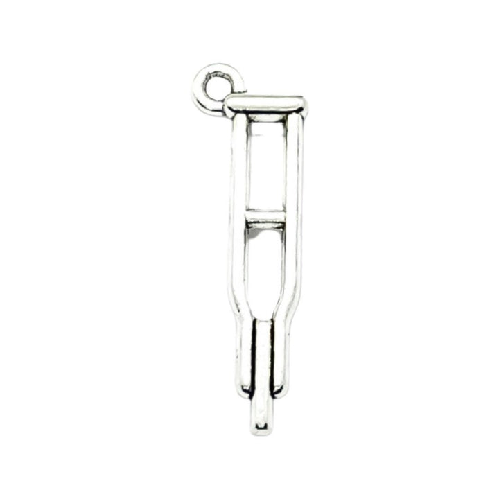 Breloque béquille, Breloques individuelles, Breloques médicales, Breloque infirmière, Breloques médecin, Breloque os cassé, Prompt rétablissement, Apprêts pour bijoux