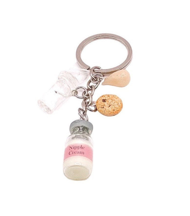 Porte-clés allaitement, Souvenir d'allaitement, Cadeau pour célébrer les 12 mois d'allaitement, Parcours avec le tire-lait, Cadeau encourageant pour la période post-partum