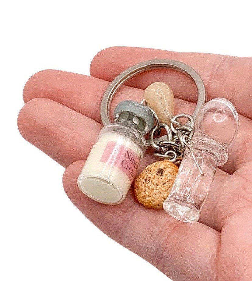Porte-clés allaitement, Souvenir d'allaitement, Cadeau pour célébrer les 12 mois d'allaitement, Parcours avec le tire-lait, Cadeau encourageant pour la période post-partum