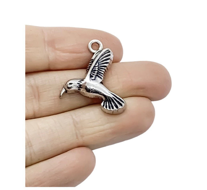 1 breloque colibri miniature, breloques de jardinage, cadeau pour jardinier, breloques pour jardin, breloque oiseau, breloque animal, breloques pour jardin