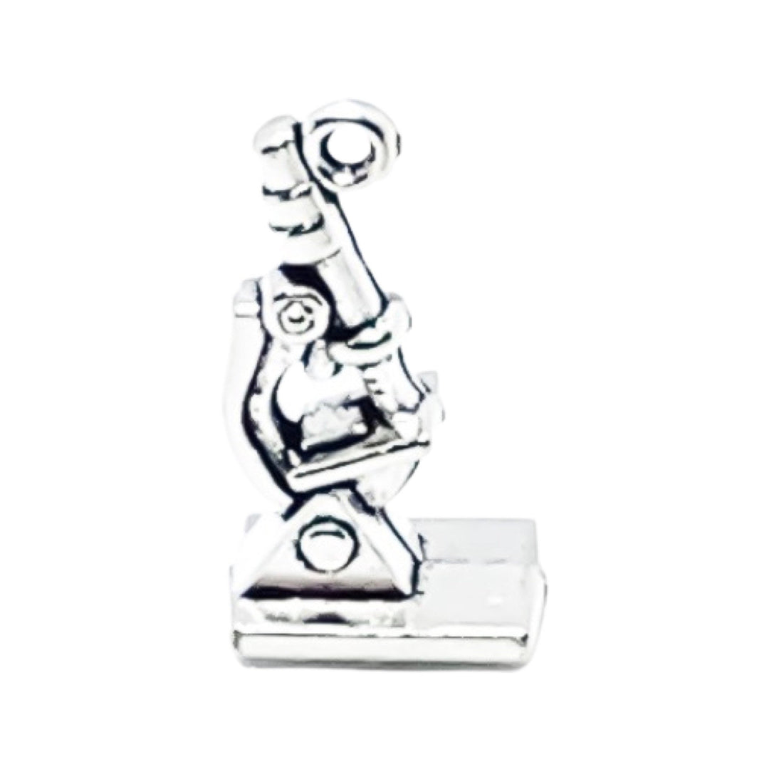 Breloque Microscope, Breloques individuelles, Breloques de laboratoire, Breloque université, Breloque lycée, Breloques scientifiques, Breloques biologie, Breloques médicales