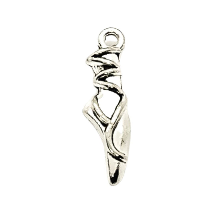 1 Breloque Chausson de Ballerine Minuscule Argent, Breloques Ballerine, Breloque Ballet, Breloques Chaussons de Ballet, Breloques Individuelles, Breloques Danse, Breloques Danseuse