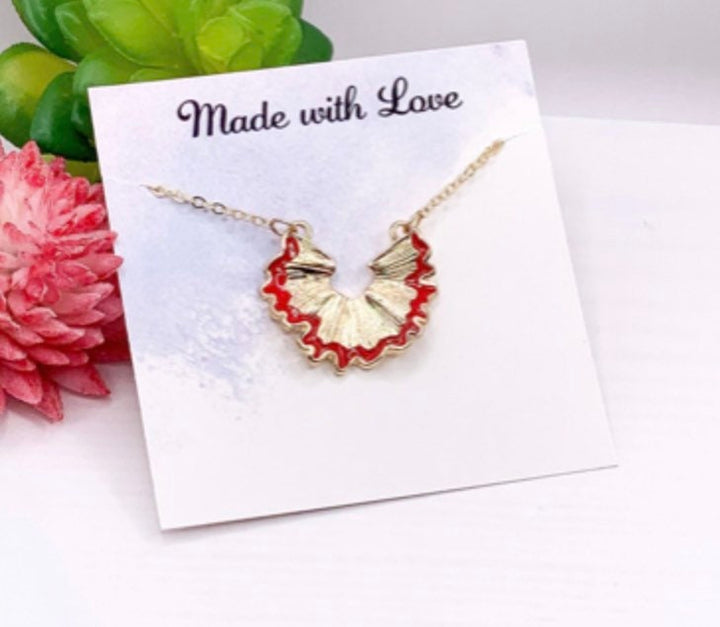 Collier en copeaux de crayon, cadeau de remerciement pour un professeur, cadeau d'un élève pour un professeur, cadeau de départ à la retraite, cadeau de remerciement, cadeau pour maman, cadeau pour artiste