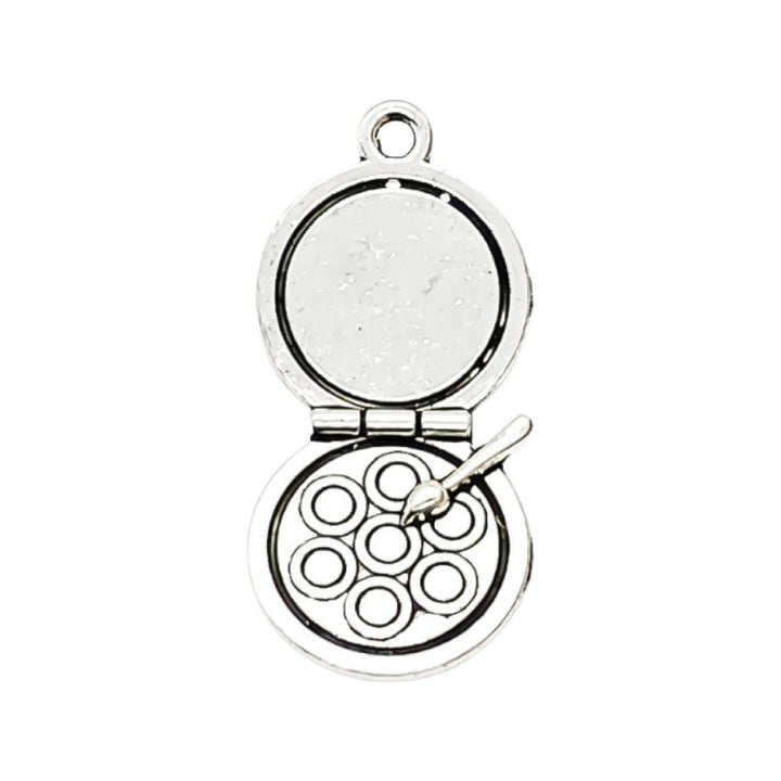 1 Breloque pour poudrier, Breloque pour palette de fards à paupières, Breloque pour esthéticienne, Breloque individuelle, Breloque maquillage, Breloque girly, Breloque pour adolescente, Beauté