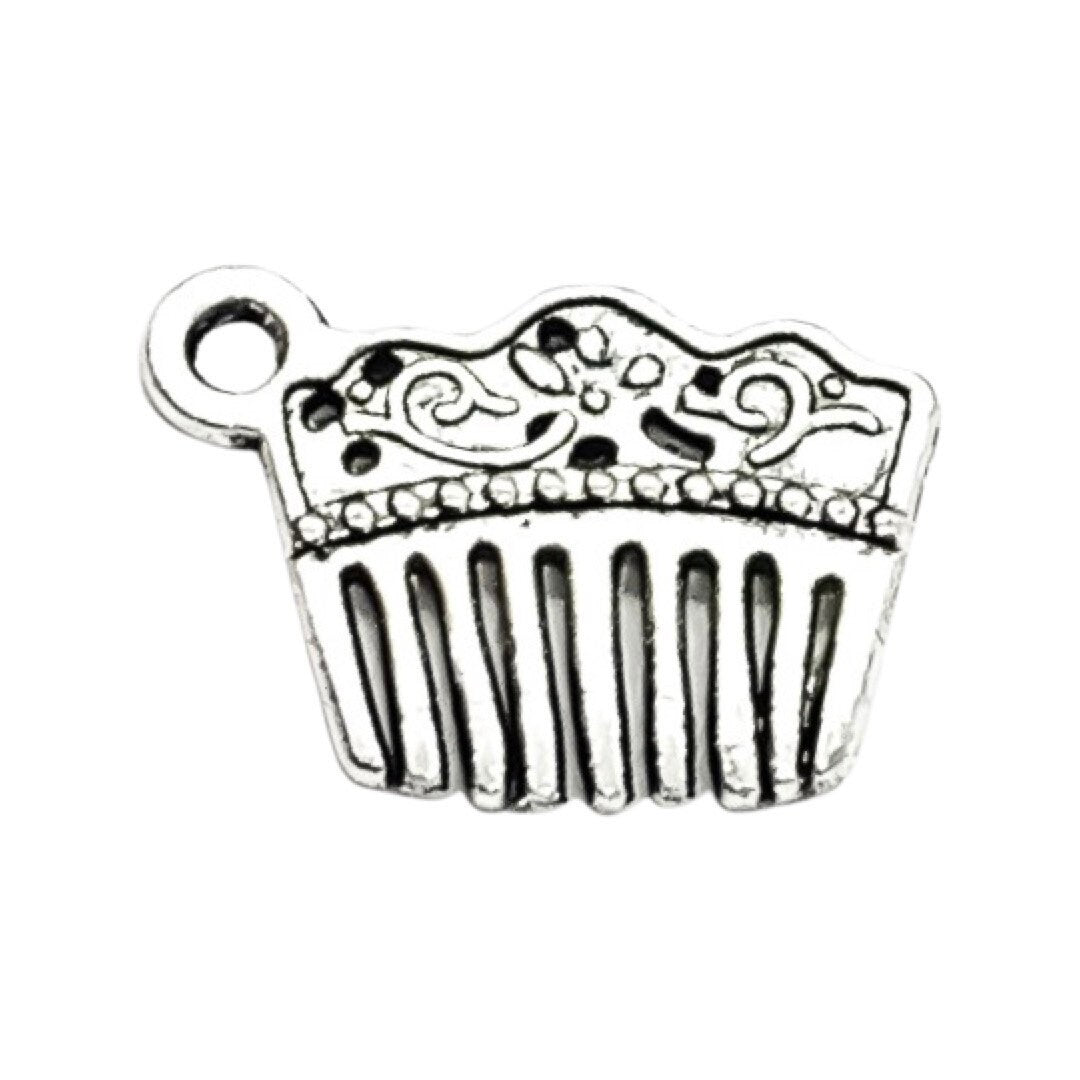 1 mini peigne à cheveux avec breloque, breloque de salon, breloque individuelle, cadeau pour coiffeur, breloque girly, breloque pour adolescente, cadeau pour coiffeuse, créatrice de coiffure