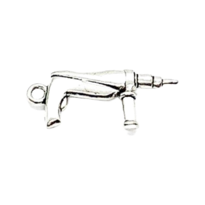 1 breloque pistolet à clous miniature, breloque outil électrique, breloque bricoleur, cadeau pour charpentier, breloque outils, breloque construction, cadeau pour lui