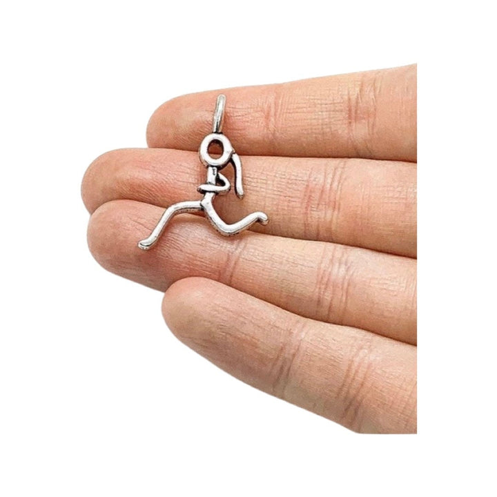 Lot de breloques pour semi-marathon (21 km), breloques course à pied, en vrac, breloques chaussures de course, breloques fitness, apprêts pour bijoux, idée cadeau.