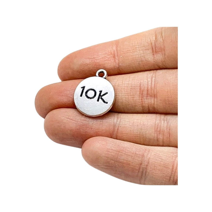 Lot de breloques pour la course à pied, breloques en vrac, breloques pour chaussures de course, breloques 5 km, 10 km, breloques fitness, apprêts pour bijoux, cadeau de Noël