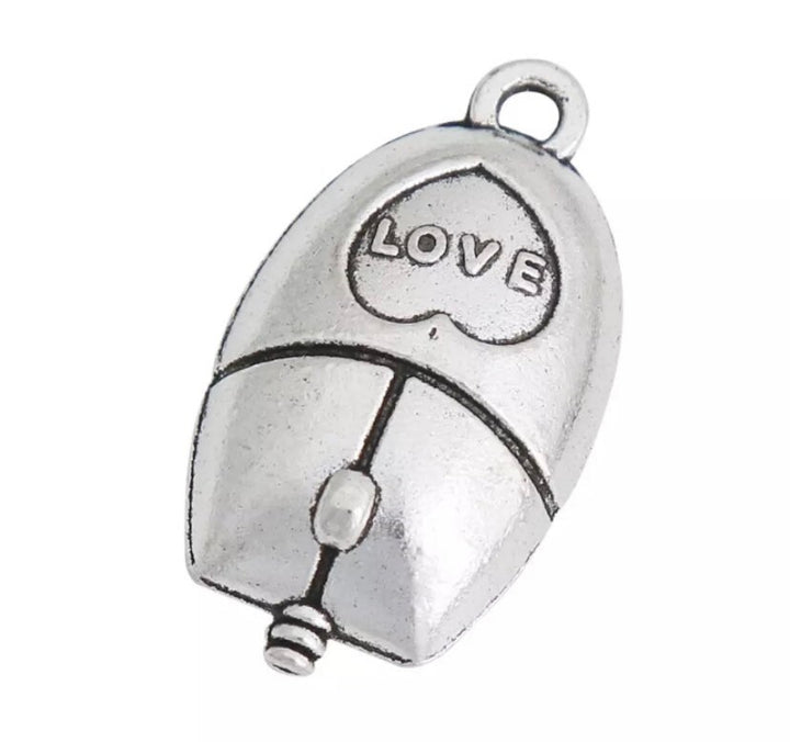 1 Mini Breloque Souris, Breloque Souris d'Ordinateur Mini, Breloques Geek, Breloques Technologie, Breloques Ordinateur, Apprêts pour Bijoux, Bijoux à Faire Soi-même