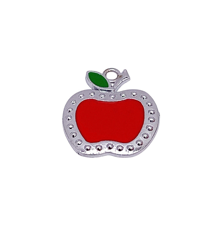 Breloque Pomme Rouge (1 pièce), Breloques individuelles, Breloques Fruits, Breloque Gourmand(e), Breloques École, Breloque Enseignant(e), Breloque Petite Pomme, Breloques Blanche-Neige