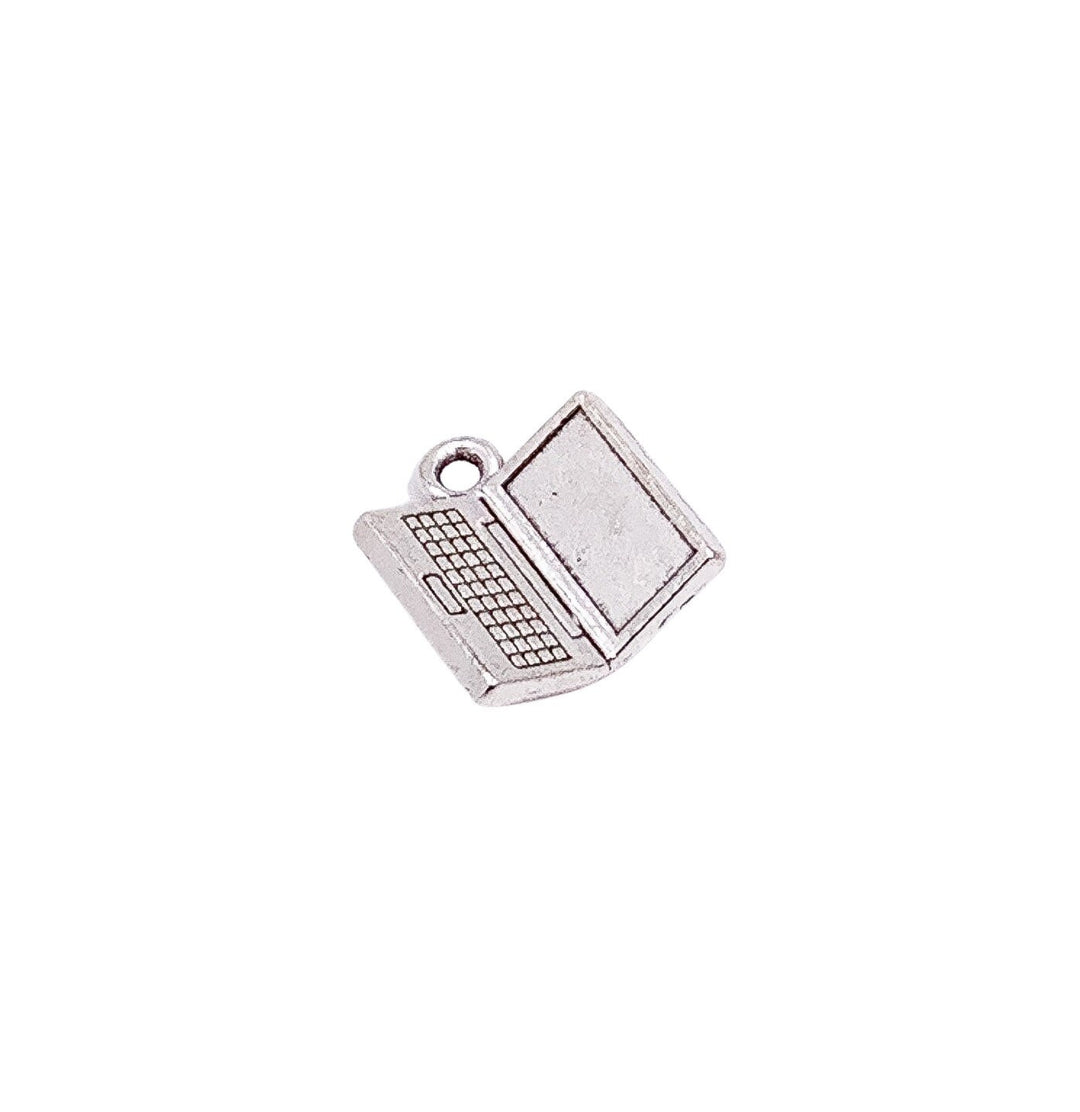 1 Mini Breloque Ordinateur Portable, Breloques Geek, Breloques Technologie, Breloques Ordinateur, Petite Breloque Ordinateur, Apprêts pour Bijoux, Bijoux à Faire Soi-même