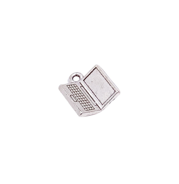 1 Mini Breloque Ordinateur Portable, Breloques Geek, Breloques Technologie, Breloques Ordinateur, Petite Breloque Ordinateur, Apprêts pour Bijoux, Bijoux à Faire Soi-même