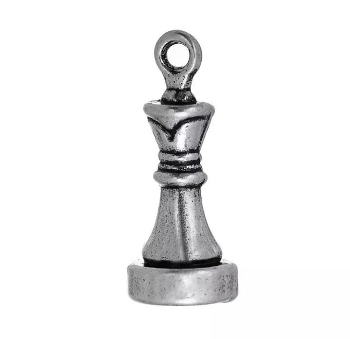 Breloque Pièce d'Échecs (1 pièce), Breloques Jeux de Société, Breloques à l'Unique, Cadeau pour Joueur d'Échecs, Breloques Jeu d'Échecs, Breloques Jeux, Apprêts pour Bijoux