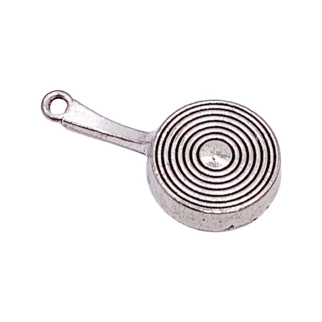 Breloque œuf au plat, Breloques œufs, Cadeau pour les amateurs d'œufs, Breloques petit-déjeuner, Breloque cuisine, Breloque poêle à frire, Accessoires pour bijoux à faire soi-même