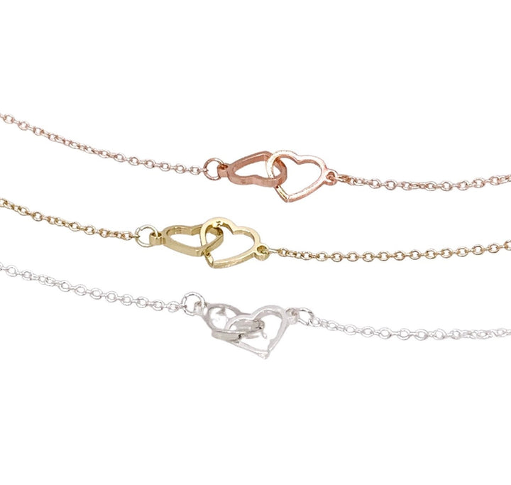 Granddaughter Jewelry Gift, Double Hearts Bracelet, Gift from Grandma, Granddaughter Bracelet, Graduation Gift, Birthday Gift, Holiday Gift