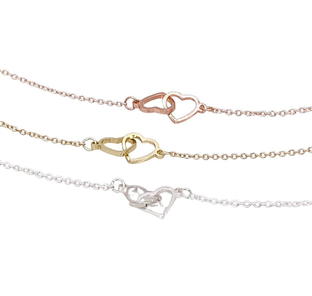Granddaughter Jewelry Gift, Double Hearts Bracelet, Gift from Grandma, Granddaughter Bracelet, Graduation Gift, Birthday Gift, Holiday Gift