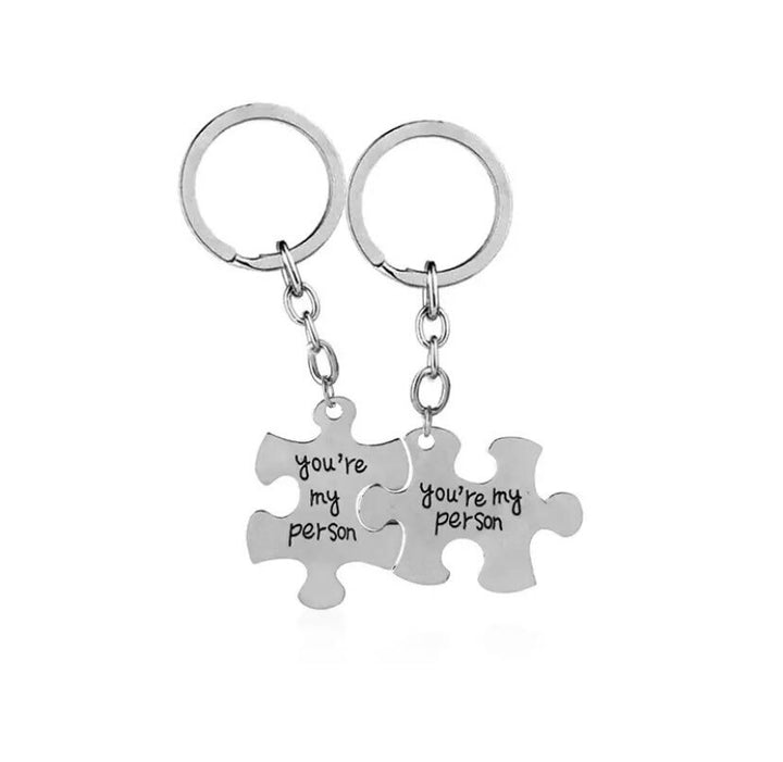 Ensemble de 2 porte-clés « Tu es ma personne », porte-clés puzzle à emboîter, cadeau pour meilleures amies, porte-clés d'amitié, cadeau pour amies à distance