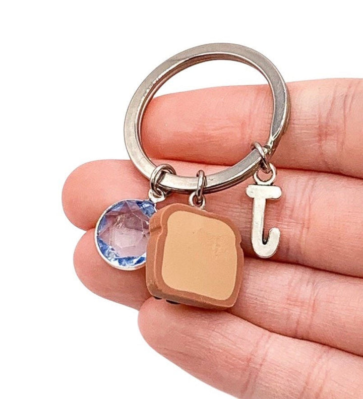 Porte-clés Toast à l'avocat, Cadeau végétarien, Cadeau gourmand mignon, Motivation diététique, Porte-clés original, Cadeau pour diététicien(ne), Porte-clés pour fin de chaussette