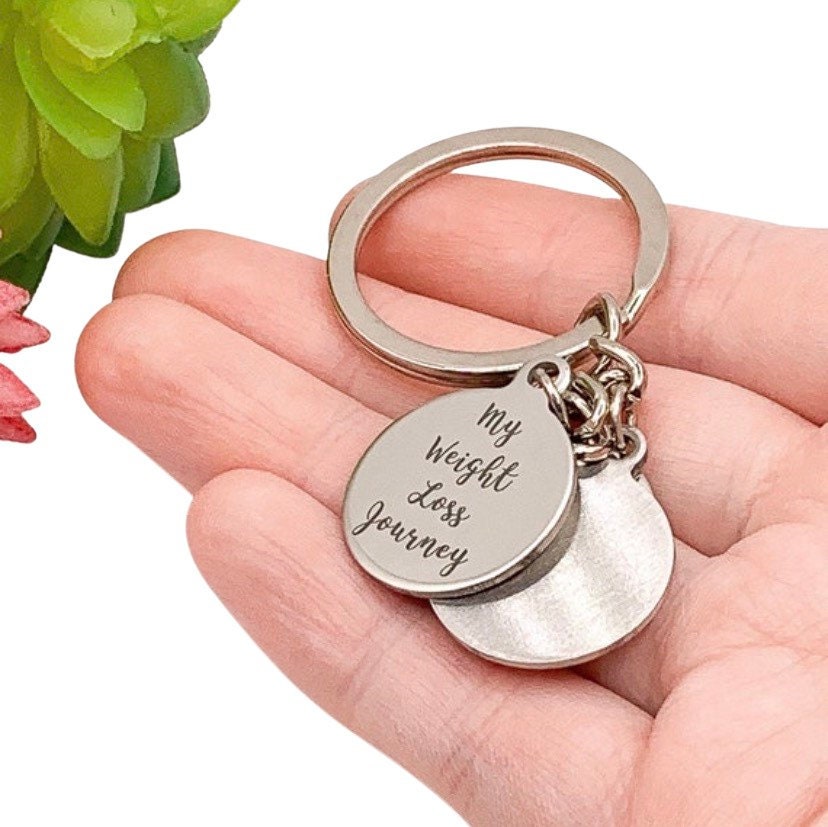 Weight Loss Keychain, Weight Loss Tracker, Weight Loss Motivation, Fitness Keychain, Workout Accessories, Gift from Personal Trainer