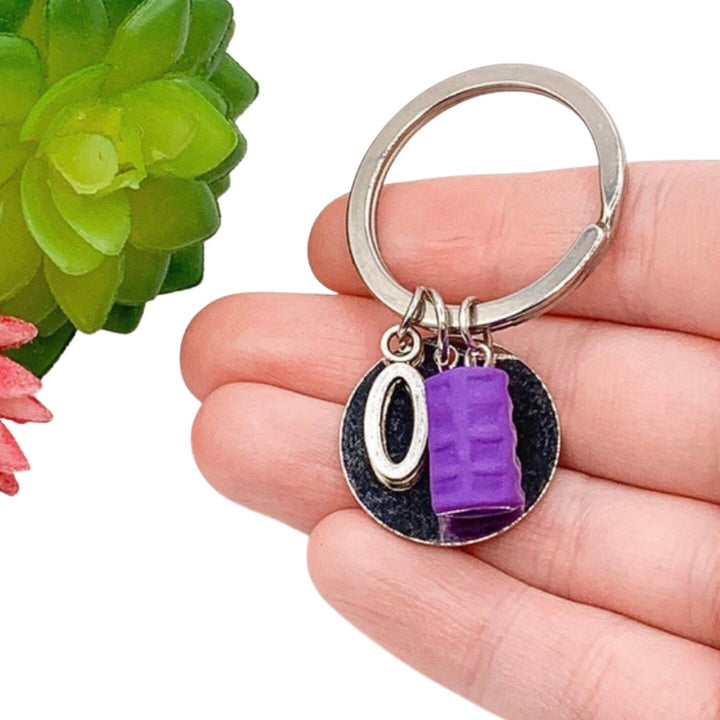 Yoga Keychain, Namastay in Bed Quote, Mini Yoga Mat Keychain, Gift for Yoga Teacher, Yoga Lovers Gift for Her, Cute Yogi Christmas Gift