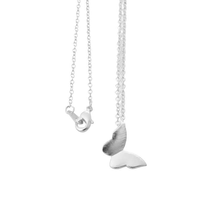 Collier papillon avec carte inspirante, bijou délicat, cadeau symbolique de force pour elle, petit pendentif papillon, collier d'amitié