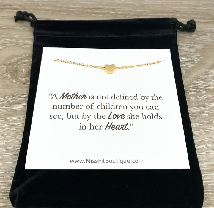 Lutte contre l'infertilité pour une maman, Cadeau suite à une fausse couche, Collier cœur, Cadeau pour une maman en deuil, Mort-né, FIV, Perte d'un nourrisson, Cadeau FIV, Maman d'anges