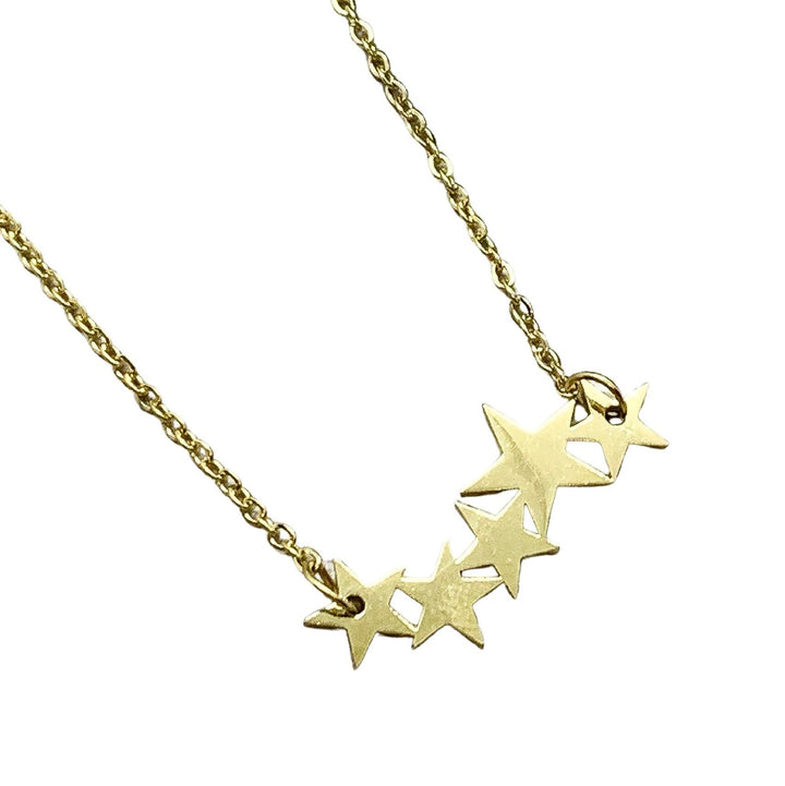 Collier 5 étoiles, Bijou céleste, Collier astronomie, Pendentif étoiles multiples, Collier cinq étoiles minimaliste