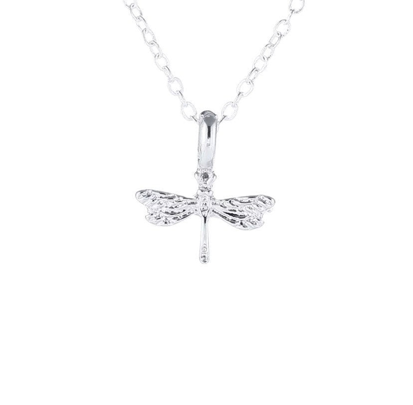 Collier Libellule Minuscule, Bijou Libellule, Cadeau pour les Amoureux des Insectes, Collier Insecte, Bijou de Printemps, Cadeau pour les Amoureux de la Nature, Collier Délicat