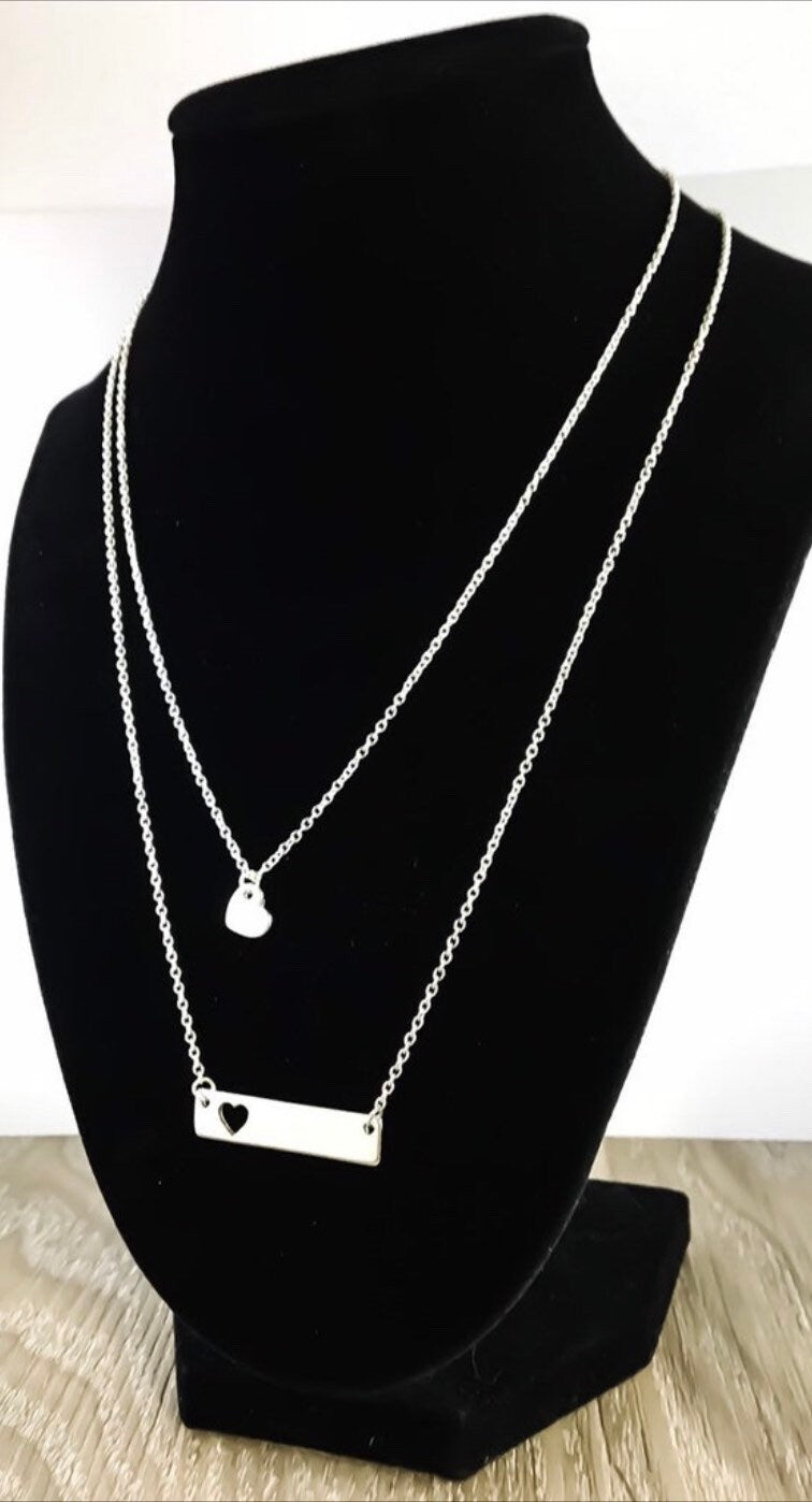 Ensemble de colliers cœur pour 2, colliers entrelacés mère-fille, collier d'amitié, cadeau pour maman, cadeau de sa fille, cadeau maman-fille