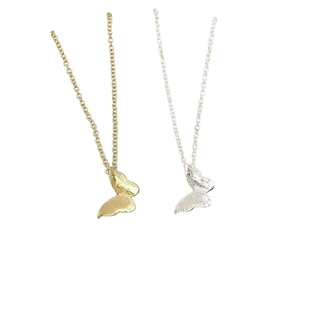 Collier papillon avec carte inspirante, bijou délicat, cadeau symbolique de force pour elle, petit pendentif papillon, collier d'amitié