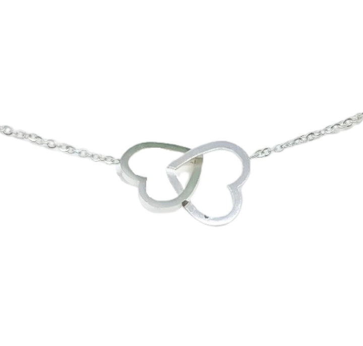 Collier de sœurs avec carte, Collier deux cœurs entrelacés, Collier de sororité, Cadeau d'anniversaire pour sœurs, Collier double cœur, Cadeau de fin d'études